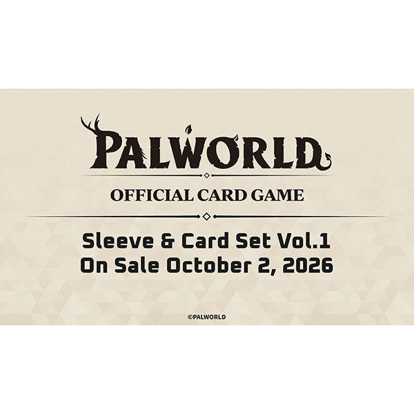 Palworld OFFICIAL CARD GAME - Sleeve & Card Set Vol.1