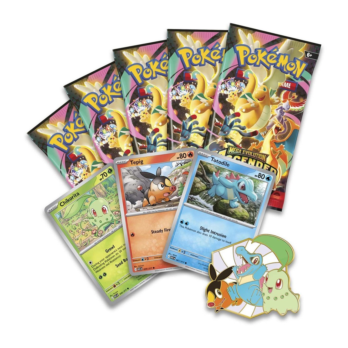 Pokémon TCG: Mega Evolution Ascended Heroes - First Partners Deluxe Pin Collection