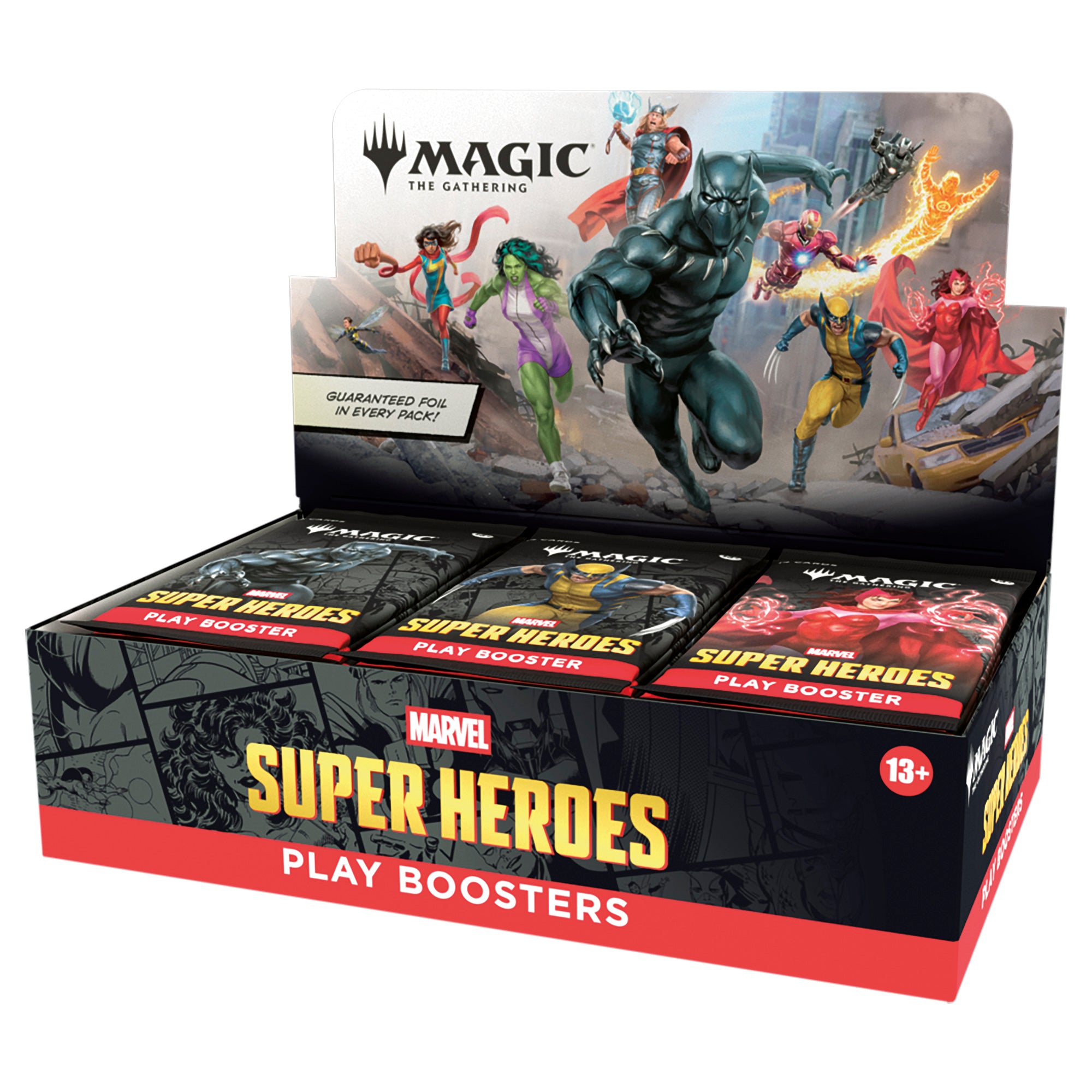 Magic The Gathering: Marvel Super Heroes Play Boosters Box (30 Boosters) (RELEASE DATE 25/06/26)