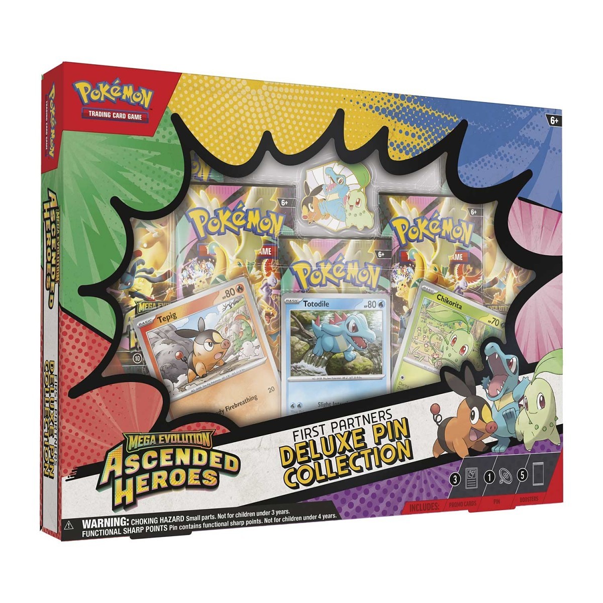 Pokémon TCG: Mega Evolution Ascended Heroes - First Partners Deluxe Pin Collection