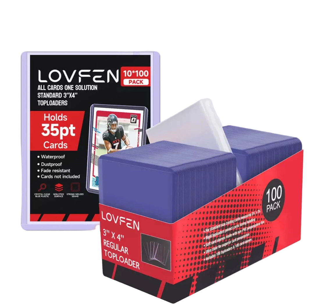 Lovfen 100 Top Loaders & 100 Sleeves